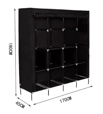 Miniatura 2 de Closet Armario Tela 4 Puertas Multifun